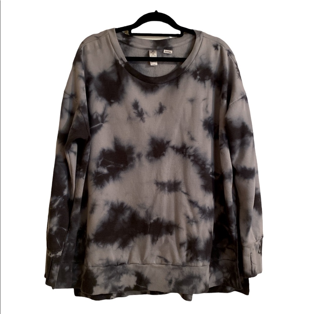 Plus Sized tie dyed sweatshirt